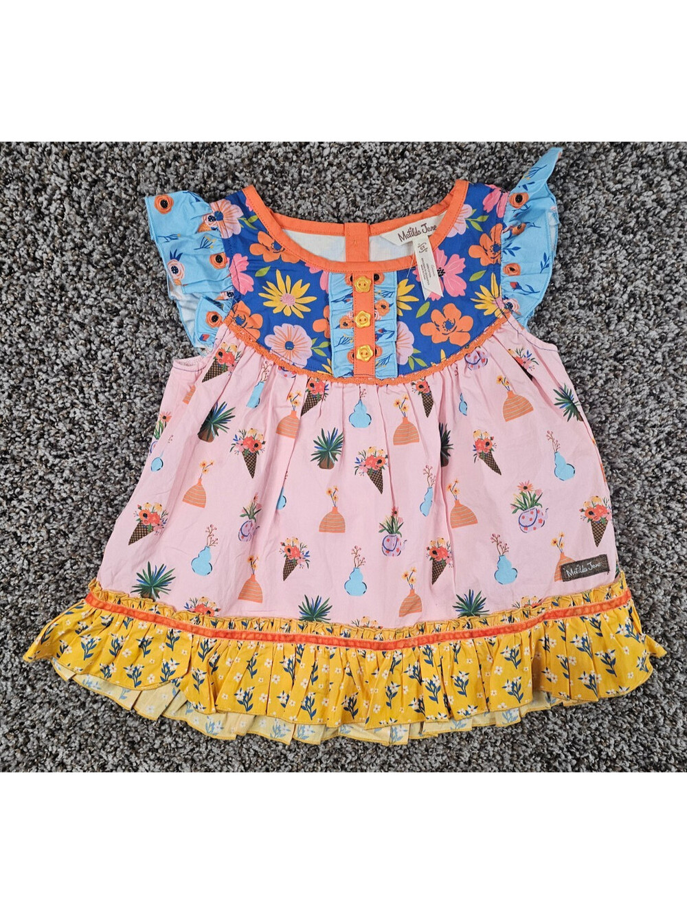 Matilda Jane Vase of Wonders Tunic Short Sleeve Top Girls Sz 6